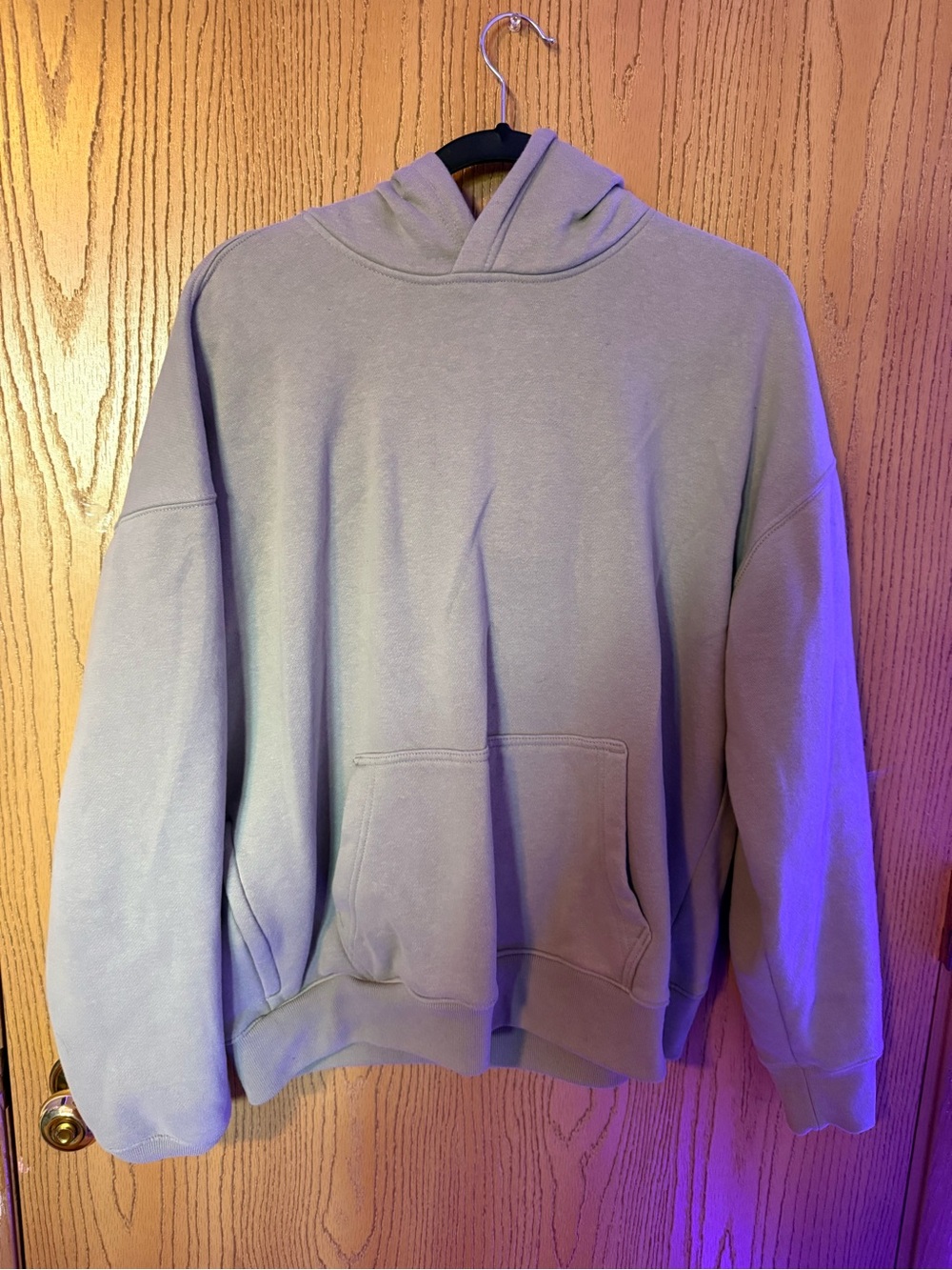 Hollister Men's Hooded Pullover Sweatshirt - Light Lavender